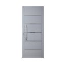 Ver imagem 2 de Porta Pivotante Solara Alumínio Puxador Tubolar 210 x 120 Abertura Direita Branco