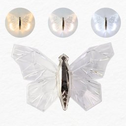 Pendente Borboleta 3k 4k 6k Cristal + Metal Dourado Bivolt - 1