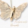 Pendente Borboleta 3k 4k 6k Cristal + Metal Dourado Bivolt - 4