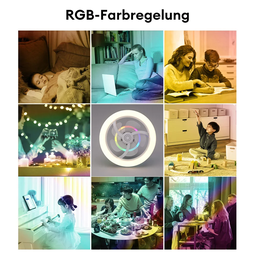 Ventilador Luminária de Teto com Rotação 360º Automática 50w - 4