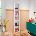 Ver imagem 2 de Livreiro 4 Prateleiras Janaina Branco Ajl Móveis