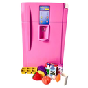 Ver imagem 1 de Geladeira Infantil Brinquedo com Acessórios Lua de Cristal:Rosa