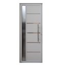 Ver imagem 2 de Porta Pivotante Solara Alumínio com Visor Puxador Tubolar 210 X 100  Abertura Esquerda