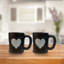 Jogo 2 Caneca Amassada 320ml para Chá Cappuccino - Marrom - 5