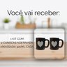 Jogo 2 Caneca Amassada 320ml para Chá Cappuccino - Marrom - 6