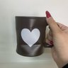Jogo 2 Caneca Amassada 320ml para Chá Cappuccino - Marrom - 3