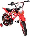 Ver imagem 1 de Bicicleta Infantil Moto Cross Aro 16 Vermelha C/ Rodinhas