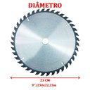 Ver imagem 2 de Lamina Disco de Corte Prata Circular Madeira 230mm 40 Dentes