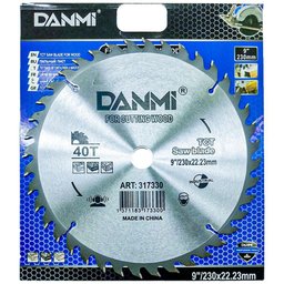 Lamina Disco de Corte Prata Circular Madeira 230mm 40 Dentes - 1