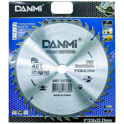 Lamina Disco de Corte Prata Circular Madeira 230mm 40 Dentes