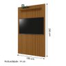 Painel para Tv até 55 Polegadas Ripado Impressão 3d Egeo com Prateleira 1,35m Cedro Edn - 3