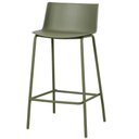 Ver imagem 2 de Kit 4 Banquetas Ipanema Média Fratini 86,50 Cm (altura) em Polipropileno Base em Aço Verde Aloe
