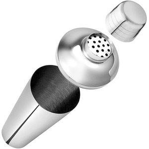 Kit Coqueteleira 5 Peças Aço Inox Com Filtro Prepara Drinks