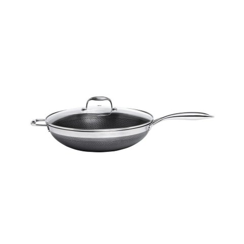 Panela Wok Oxford Inox Corpo Triplo Cookingpro 34cm