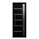 Ver imagem 2 de Porta Pivotante Solara Alumínio com Visor Puxador Tubolar 210 x 120 Abertura Direita Preto Hale Esquadrias