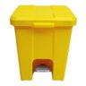 Cesto de Lixo 15 Litros com Pedal Amarelo - 1