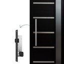 Ver imagem 5 de Porta Pivotante Solara Alumínio com Visor Puxador Barra Chata 210 X 120 Lado Direito