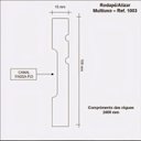 Ver imagem 2 de Kit com 30 Barras Rodapé MDF 1003 15MMX10CMMETRO Linear 72m Branco Moldufama