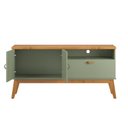 Ver imagem 3 de Rack Si Estilo Retrô 1.40m para Tv até 55'' Polegadas Cor Alecrim / Cinamomo