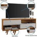 Ver imagem 4 de Bancada Rack Retro Tv 50' Nt 1180 Freijo/off White Notavel