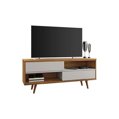 Bancada Rack Retro Tv 50' Nt 1180 Freijo/off White Notavel