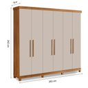 Ver imagem 2 de Guarda Roupa  6 Portas 5 Gavetas 100% MDF Valencia