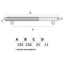 Ver imagem 4 de Puxador Laces Il 1790 - Grafite - 192mm
