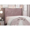 Ver imagem 4 de Cabeceira Cama Box Solteiro 90 Cm Aquilla Veludo Lilás S04 - D'Rossi