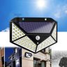 Luminária Parede Solar 100 Leds Bateria Luz Balizador Jardim - 6