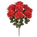 Ver imagem 1 de Buque Rosa X9 Flores Vermelho Outono 47cm