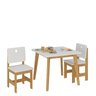 Conjunto Infantil Sofia Mesa + 2 Cadeiras Madeira de Pinus / Mdf - 2