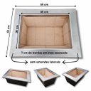 Ver imagem 2 de Kit Churrasqueira Coifa Gourmet Grill Espetos Braseiro 45x30 2 Tubos