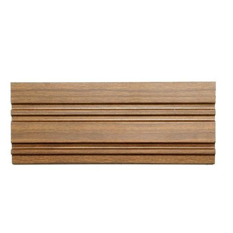 Painel Ripado de Poliestireno 12,2CMX1,2cm Barra 2,85METRO Linear Mogno Graddus