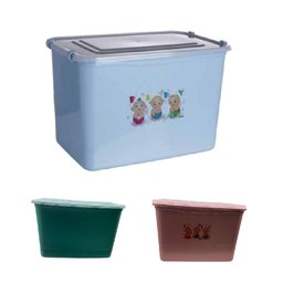 CAIXA ORGANIZADOR BRINQUEDOS CONTAINER INFANTIL PORTA FRALDAS ROUPAS ARMARIO GUARDA ROUPA 30 LITROS - 1