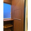 Ver mais imagens de Painel Ripado de Poliestireno 12,2CMX1,2cm Barra 2,85METRO Linear Black Mogno Graddus