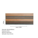 Ver imagem 3 de Painel Ripado de Poliestireno 12,2CMX1,2cm Barra 2,85METRO Linear Black Mogno Graddus