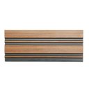Ver imagem 1 de Painel Ripado de Poliestireno 12,2CMX1,2cm Barra 2,85METRO Linear Black Mogno