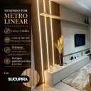 Ver imagem 4 de Painel Ripado de Poliestireno Barra de 12,2CMX1,2CMX2,85m Venda por Metro Sucupira Graddus