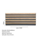 Ver imagem 3 de Painel Ripado de Poliestireno 12,2CMX1,2cm Barra 2,85METRO Linear Black Sucupira Graddus