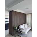 Ver imagem 6 de Painel Ripado de Poliestireno 12,2CMX1,2cm Barra 2,85METRO Linear Black Sucupira Graddus