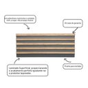 Ver imagem 5 de Painel Ripado de Poliestireno 12,2CMX1,2cm Barra 2,85METRO Linear Black Sucupira Graddus