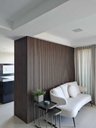 Ver imagem 6 de Painel Ripado de Poliestireno 12,2CMX1,2cm Barra 2,85METRO Linear Black Sucupira Graddus