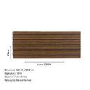 Ver imagem 3 de Painel Ripado de Poliestireno 12,2CMX1,2cm Barra 2,85METRO Linear Cedro Graddus