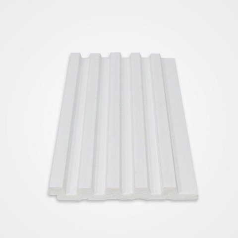 Painel Ripado de Poliestireno 12,2CMX1,2cm Barra 2,85 Metro Linear White Graddus