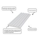 Ver imagem 4 de Painel Ripado de Poliestireno 12,2CMX1,2cm Barra 2,85 Metro Linear White Graddus