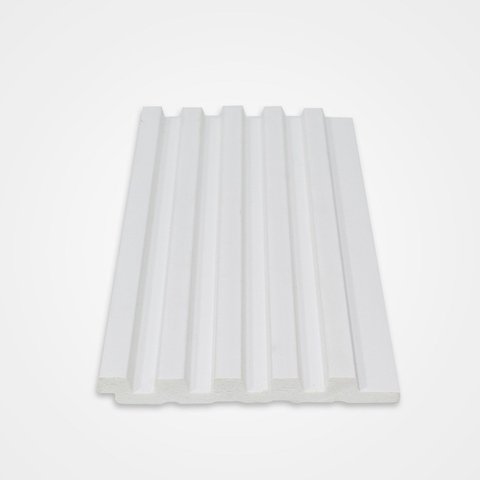 Painel Ripado de Poliestireno 12,2CMX1,2cm Barra 2,85 Metro Linear White Graddus