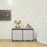 Baú Organizadora Caixa Para Brinquedos Mesa Infantil -MDF Cinza - 4