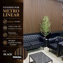 Ver imagem 4 de Painel Ripado de Poliestireno 12CMX1,9cm Barra 2,85METRO Linear Black Peroba Graddus