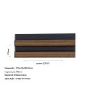 Ver imagem 3 de Painel Ripado de Poliestireno 12CMX1,9cm Barra 2,85METRO Linear Black Peroba Graddus