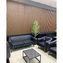 Ver imagem 6 de Painel Ripado de Poliestireno 12CMX1,9cm Barra 2,85METRO Linear Black Peroba Graddus